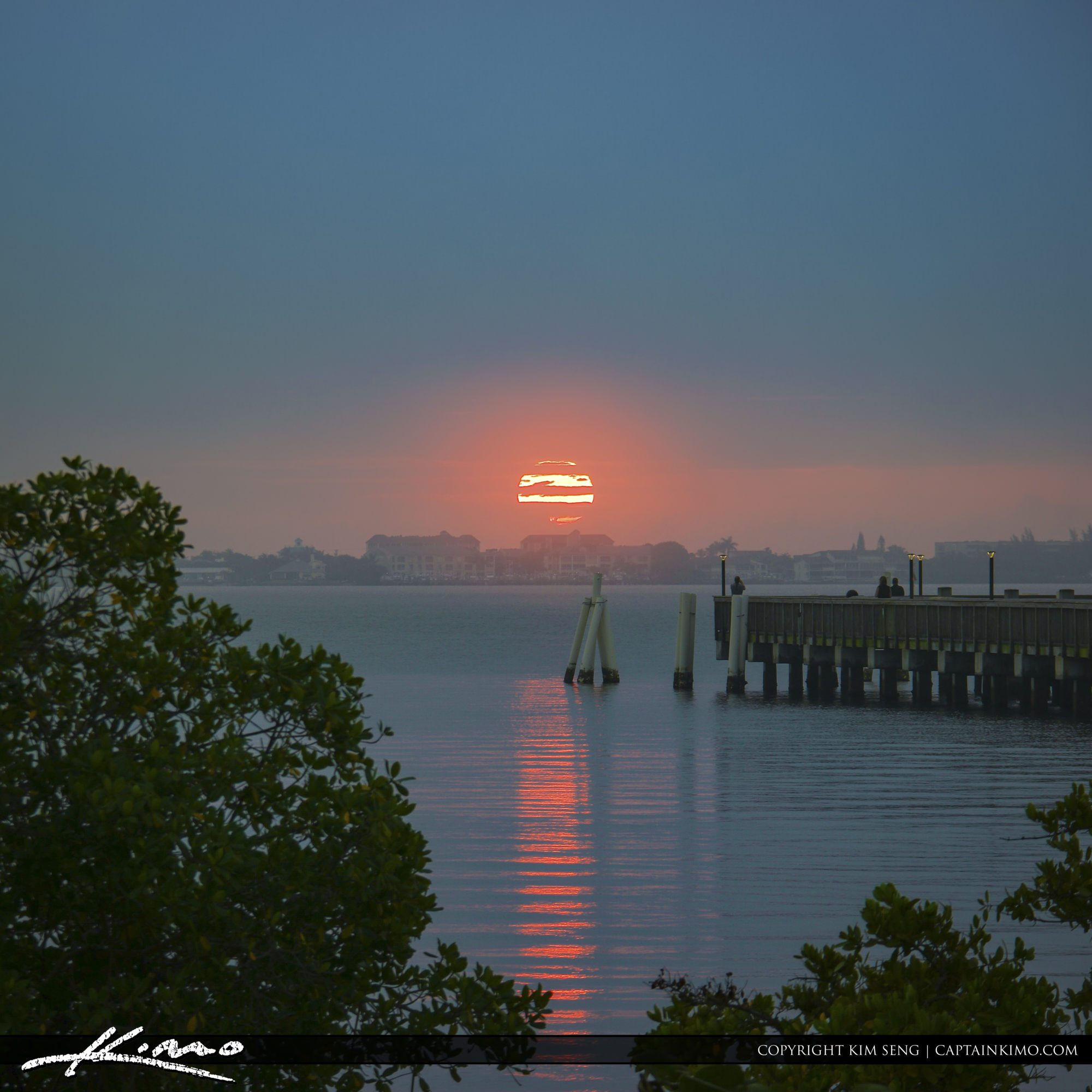 Sunrise Jensen Beach Riverside Park HDR Photography By Captain Kimo