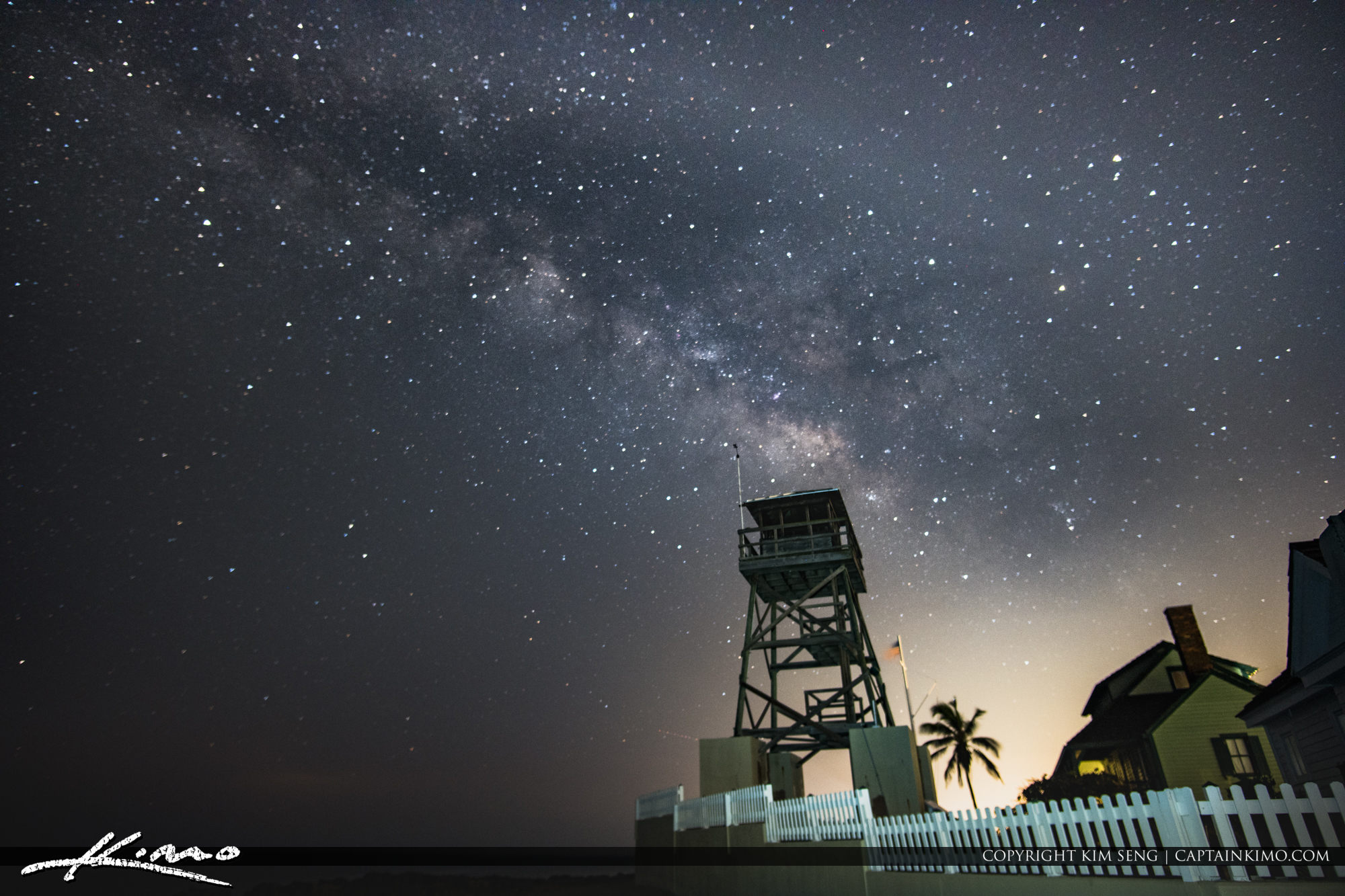 Milkyway Over Tower Stuart Florida Refuge House Hutchinson Islan