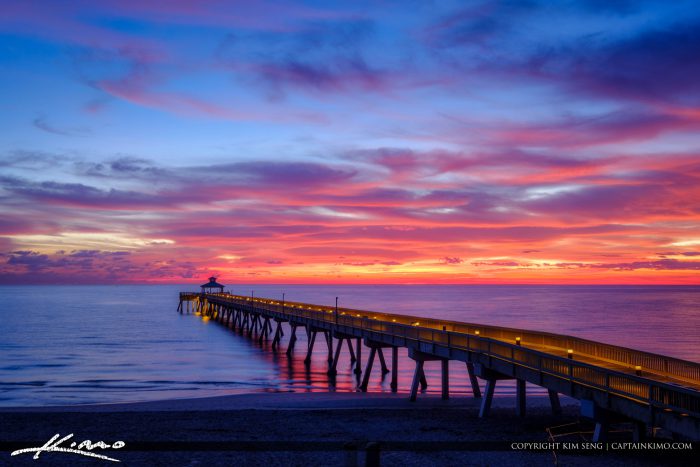 Deerfield Beach International Fishing Pier Beautiful Morning Light
