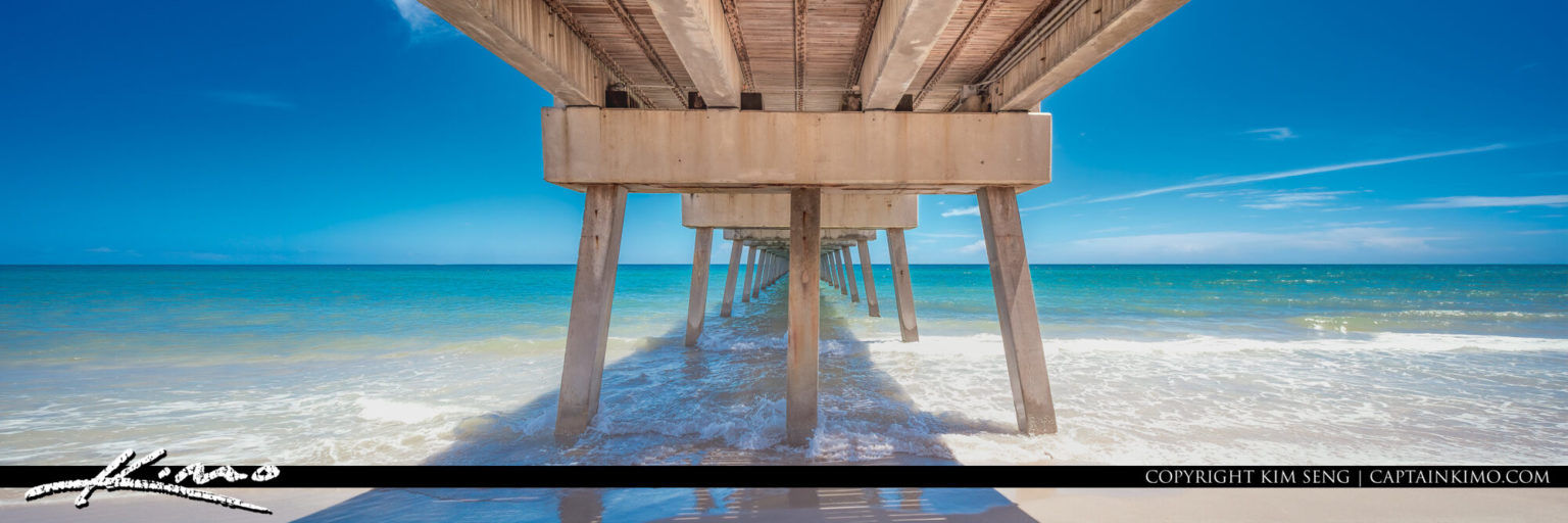 Juno Beach Pier Bluewater Panorama HDR Photography by Captain Kimo
