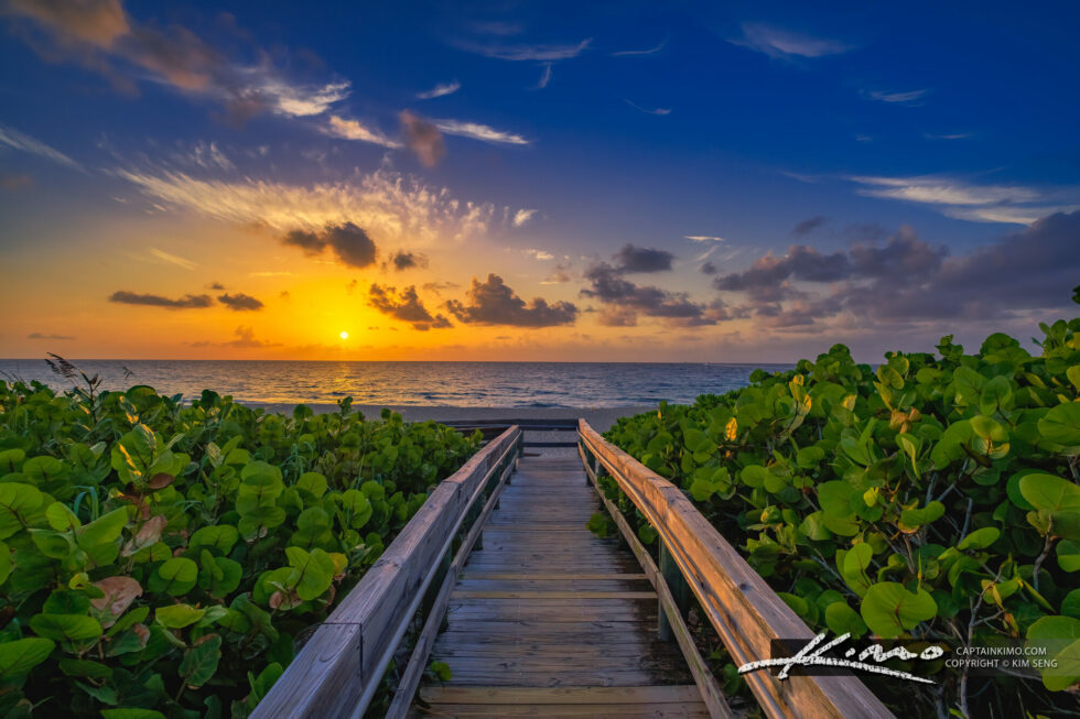 Palm Beach Shores Beach Entrance Singer Island Florida HDR
