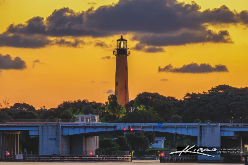 Jupiter Lighthouse Sunrise at US1 Bridge HDR Photography by Captain Kimo