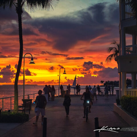 Sunset Celebration at Mallory Square Key West Florida | HDR Photography