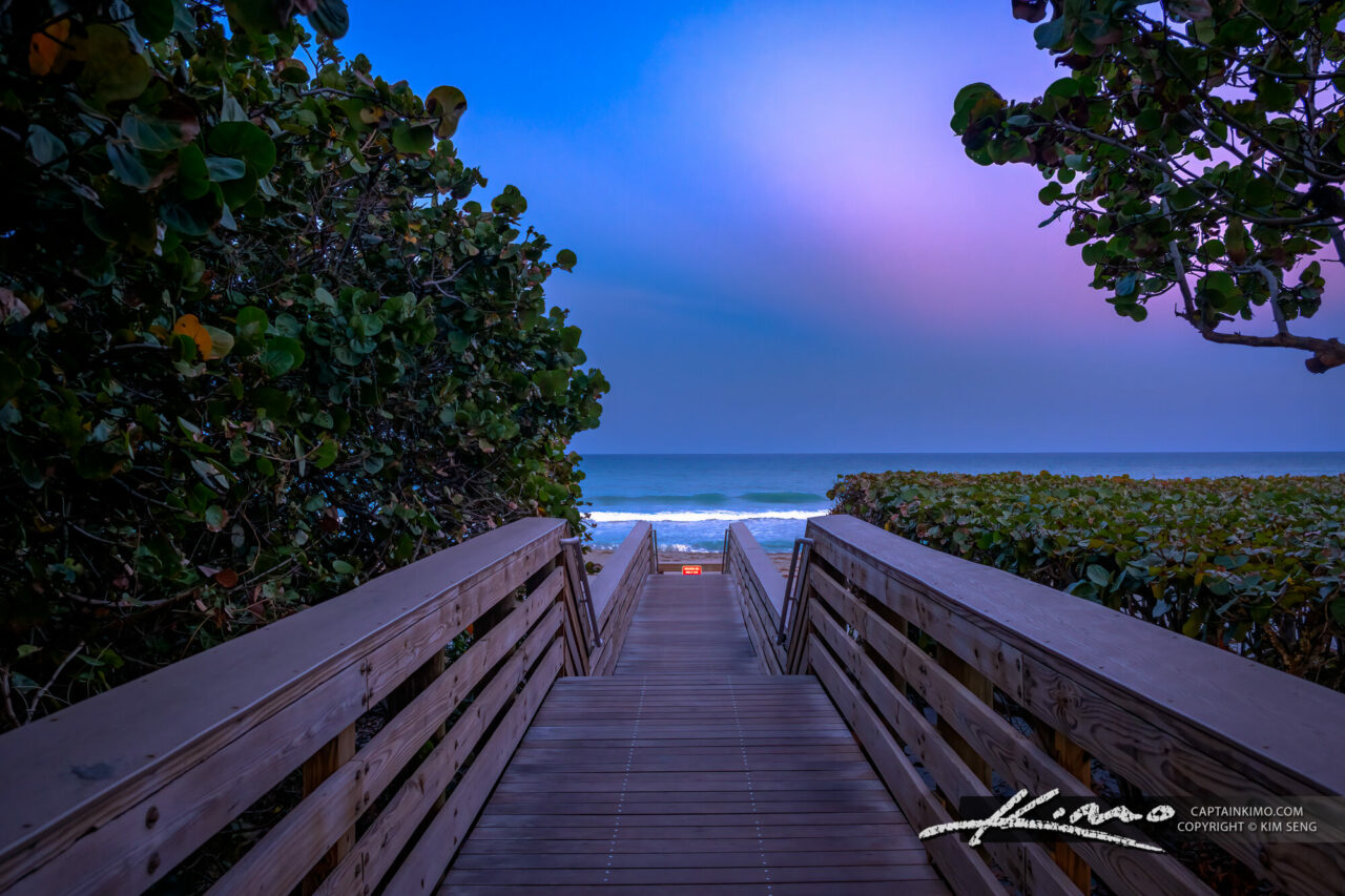 Discovering Serenity Jupiter Beach Access 53 at Twilight HDR
