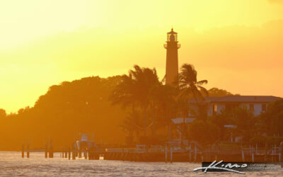 Jupiter Lighthouse Golden Hour Reflections