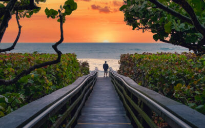Boardwalk to the Beach at Jupiter Florida