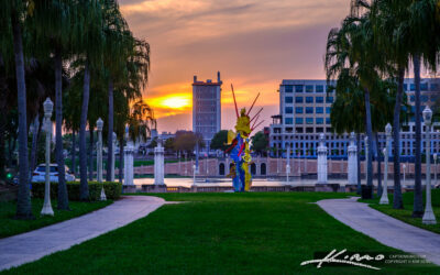 Sunset Splendor at Lake Mirror Promenade Lakeland Florida