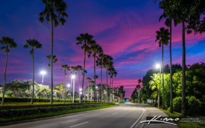 Gardens Parkway Purple Sunset Clouds