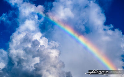 Rainbow Through Clouds Over Palm Beach Gardens