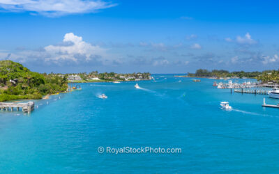 Jupiter Inlet Lighthouse from the Waterfront in Jupiter, Florida
